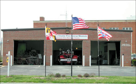 front of the Fire & Recue Museum